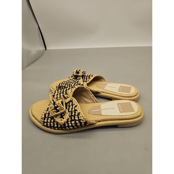 Dolce Vita Buckle Slide Sandals Alonzo Natural Size 9 - Picture 2 of 4